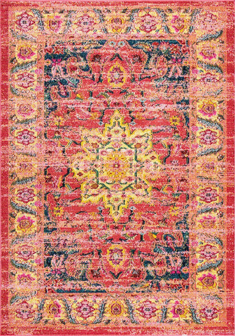 Alfombras nuLOOM - Medallón persa Rozella - Naranja