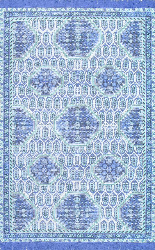 Nuloom Rugs - Flatweave Tassel Cotton Tanisha - Purple