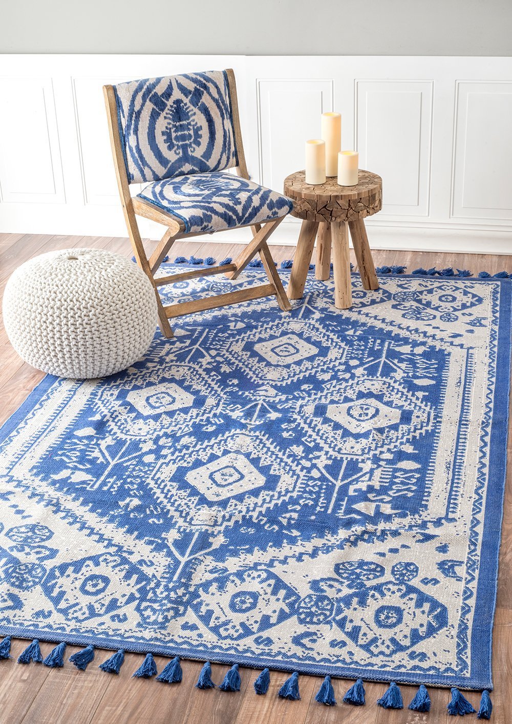 Nuloom Rugs - Hand Woven Becky - Blue