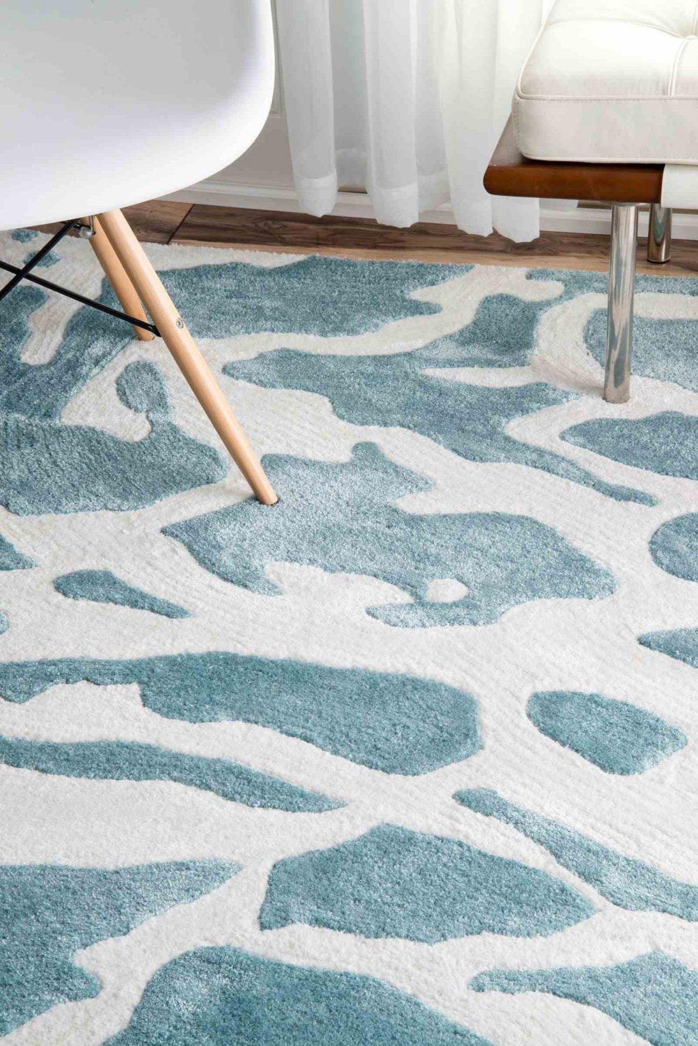 Nuloom Rugs - Abstract Dorcas - Aqua Green