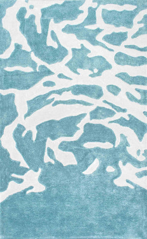 nuLOOM Rugs - Abstract Dorcas - Aqua Green