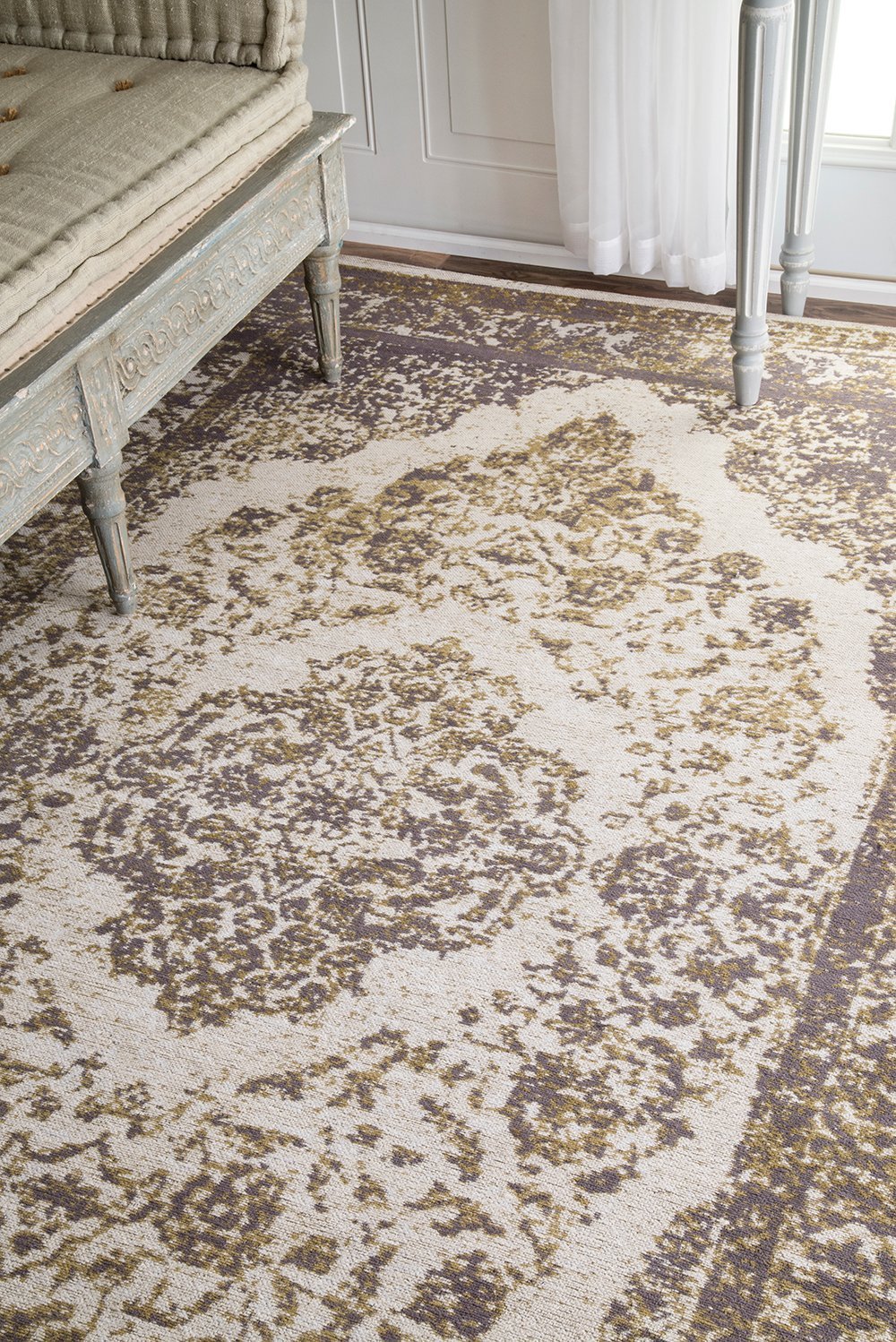 Nuloom Rugs - Vintage Renay Floral - Silver