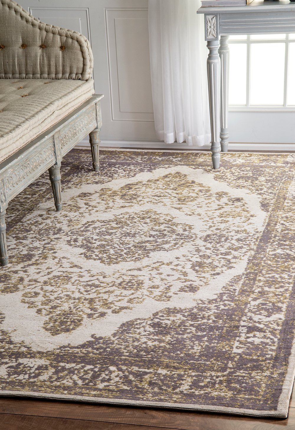 Nuloom Rugs - Vintage Renay Floral - Silver