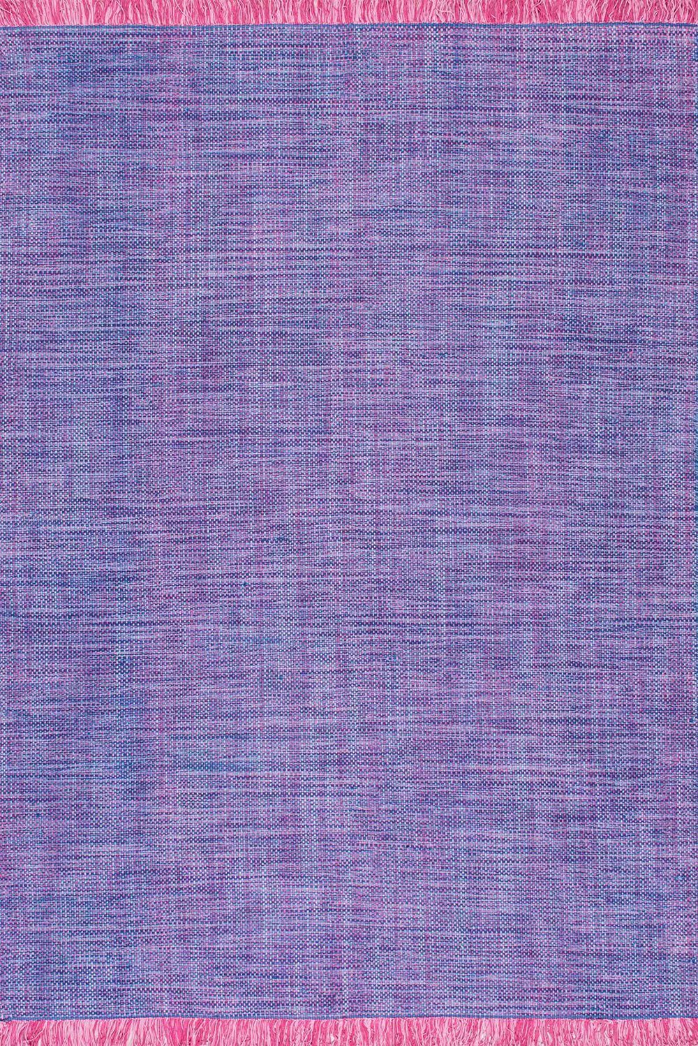 Nuloom Rugs - Flatweave Tassel Cotton Solid Elke  - Purple