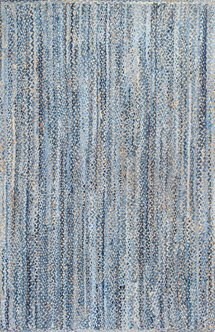 nuLOOM Rugs - Hand Braided Otelia Denim And Jute - Blue