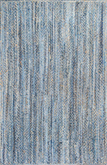 nuLOOM Rugs - Hand Braided Otelia Denim And Jute - Blue
