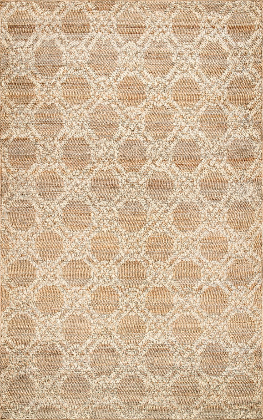 Nuloom Rugs - Flatweave Reversible Jute Hisako - Natural