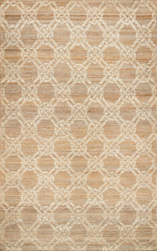 Nuloom Rugs - Flatweave Reversible Jute Hisako - Natural