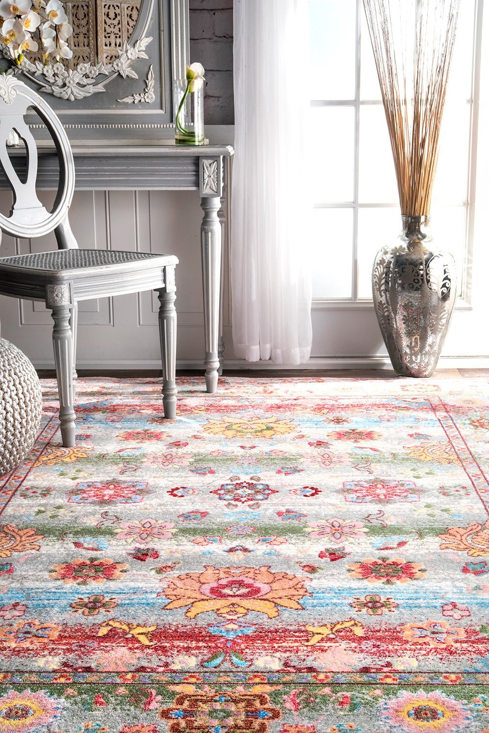 Nuloom Rugs - Floral Oriental Mabelle - Pink