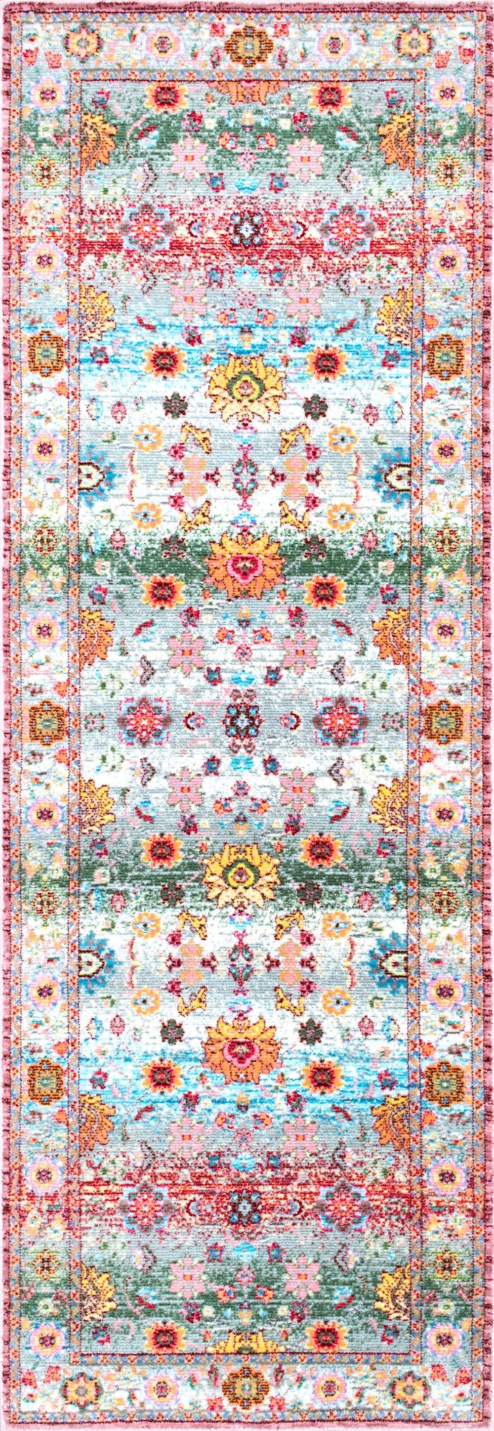 nuLOOM Tapis - Floral Oriental Mabelle - Rose