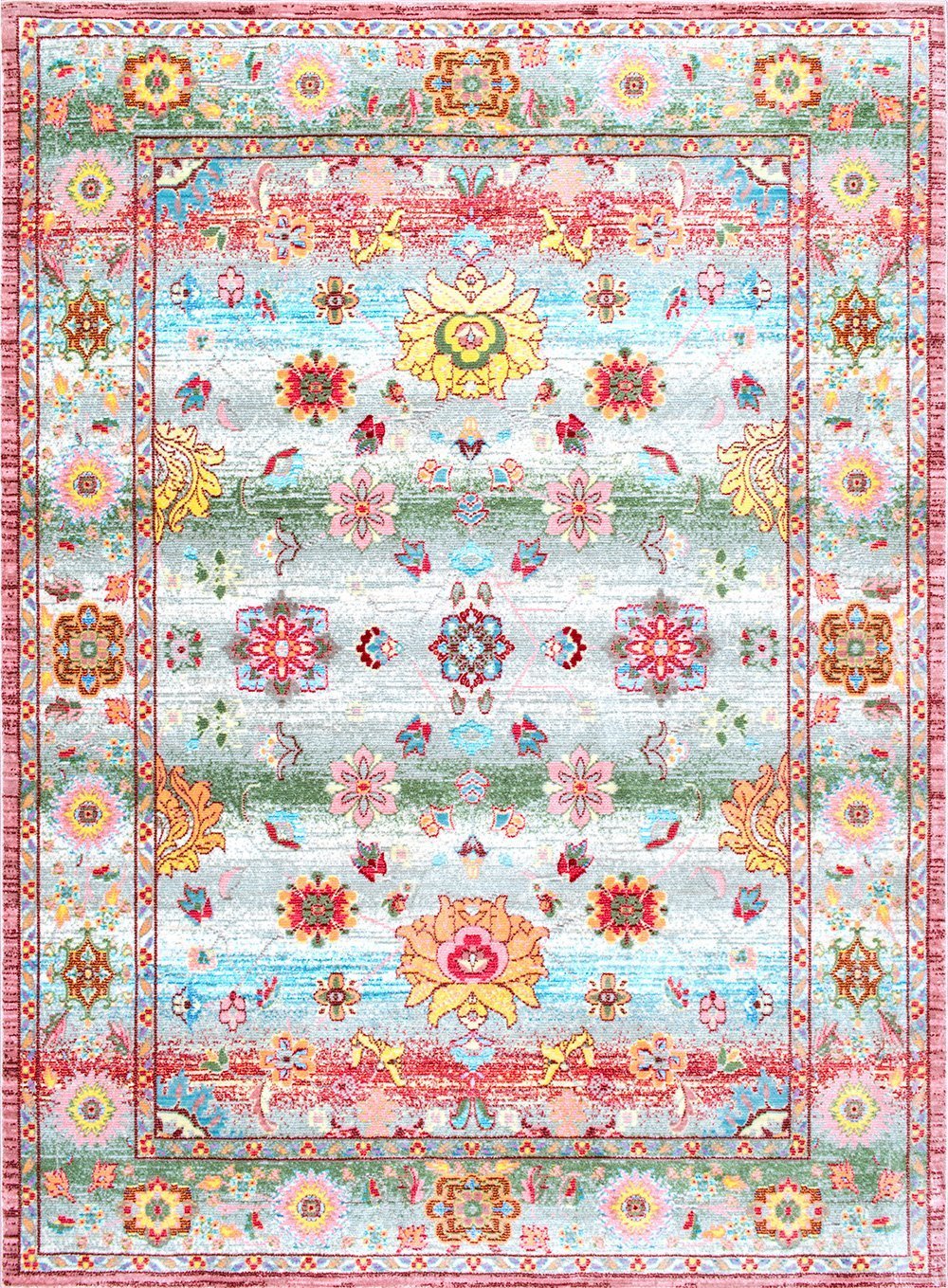 Nuloom Rugs - Floral Oriental Mabelle - Pink