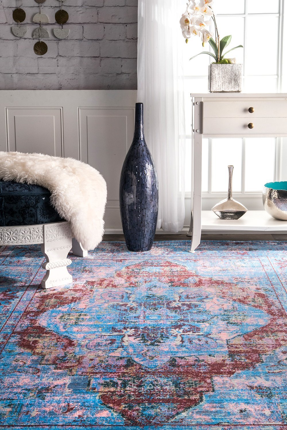 Nuloom Rugs - Persian Fancy Moira - Blue