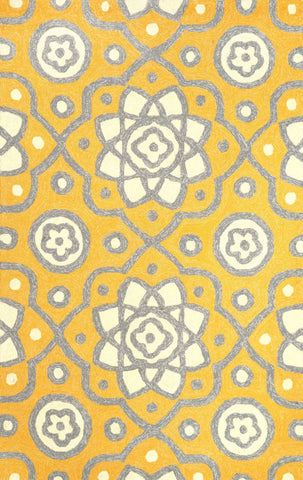nuLOOM Rugs - Hand Hooked Josefine - Yellow