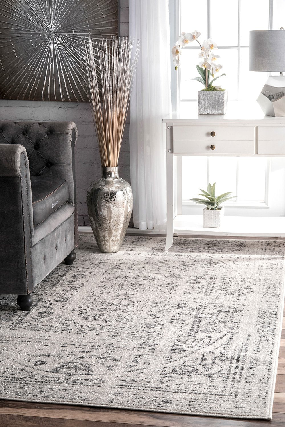 Nuloom Rugs - Vintage Arlena - Grey