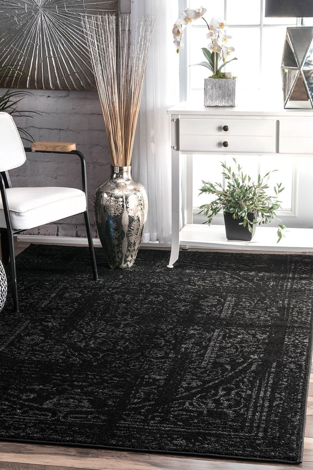 Nuloom Rugs - Vintage Arlena - Black