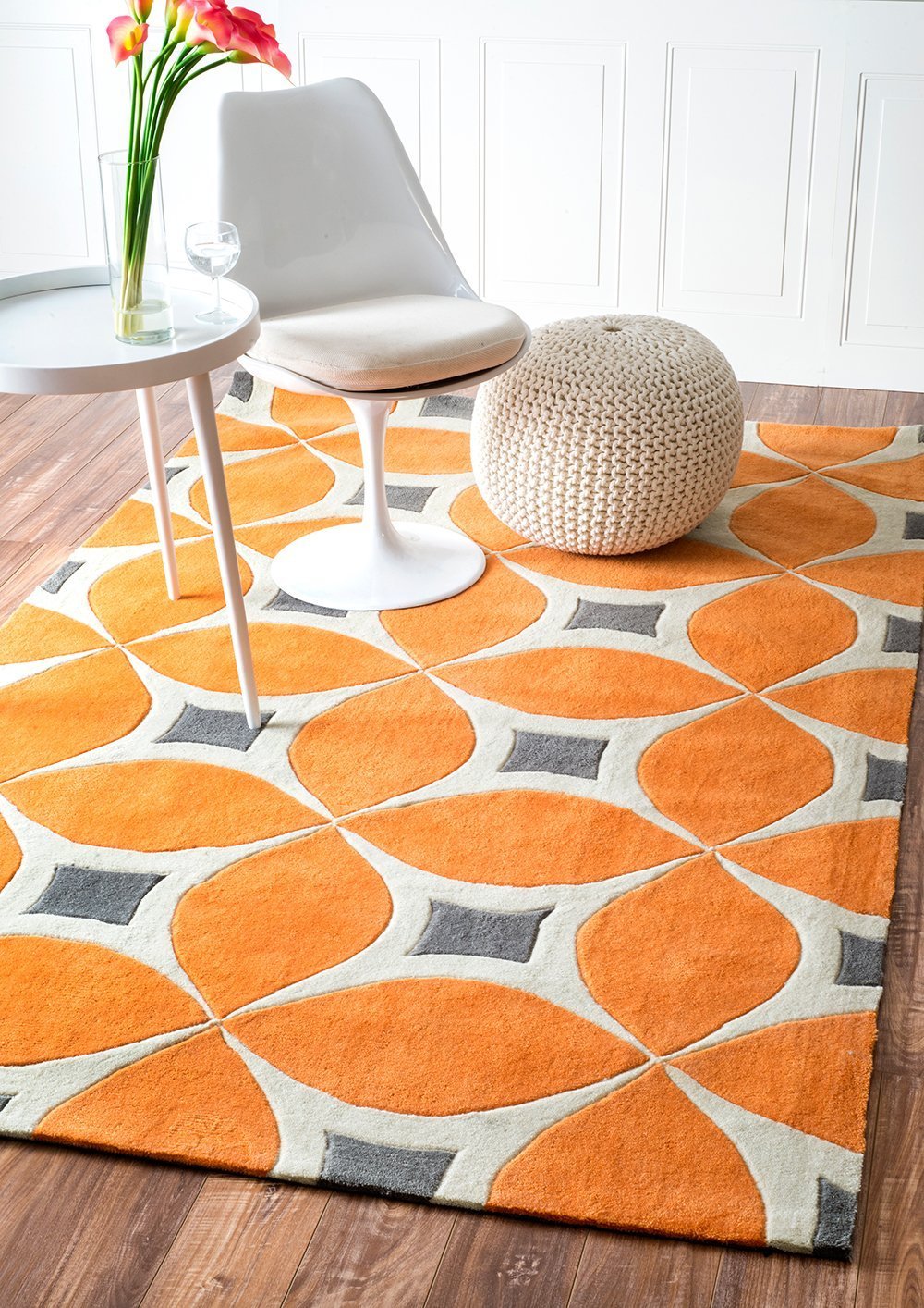 Nuloom Rugs - Hand Tufted Gabriela Area Rug - Deep Orange