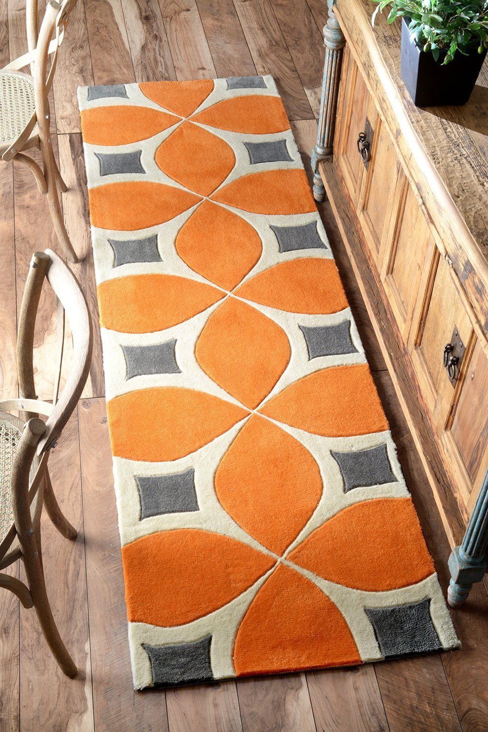 Nuloom Rugs - Hand Tufted Gabriela Area Rug - Deep Orange