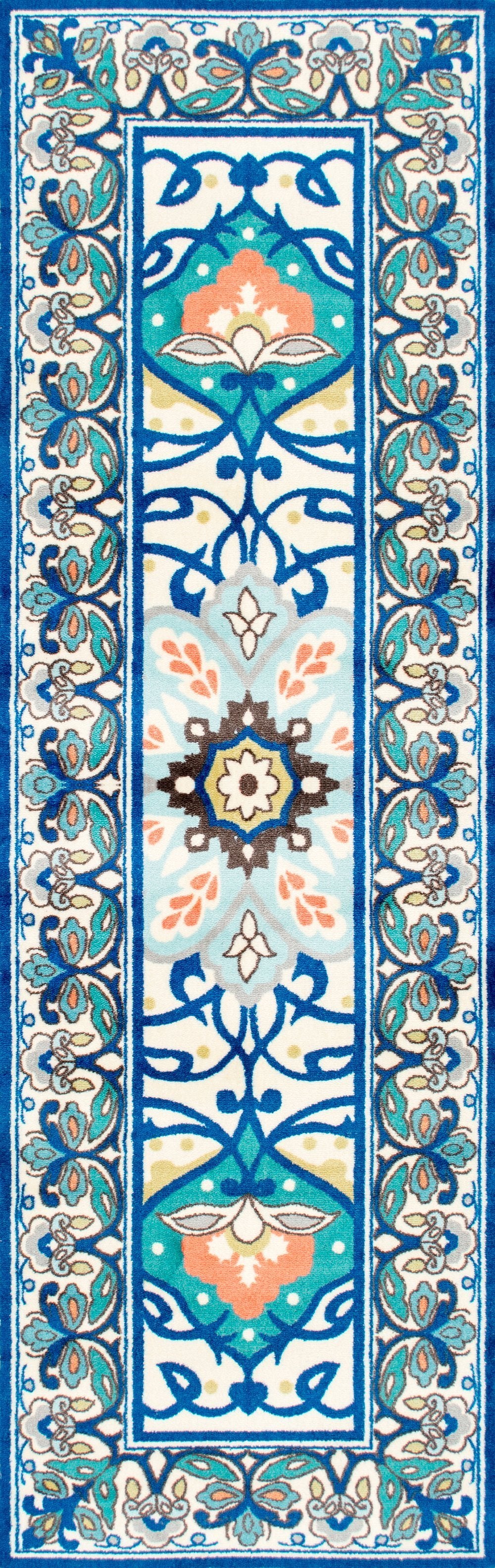 Nuloom Rugs - Floral Leda - Blue