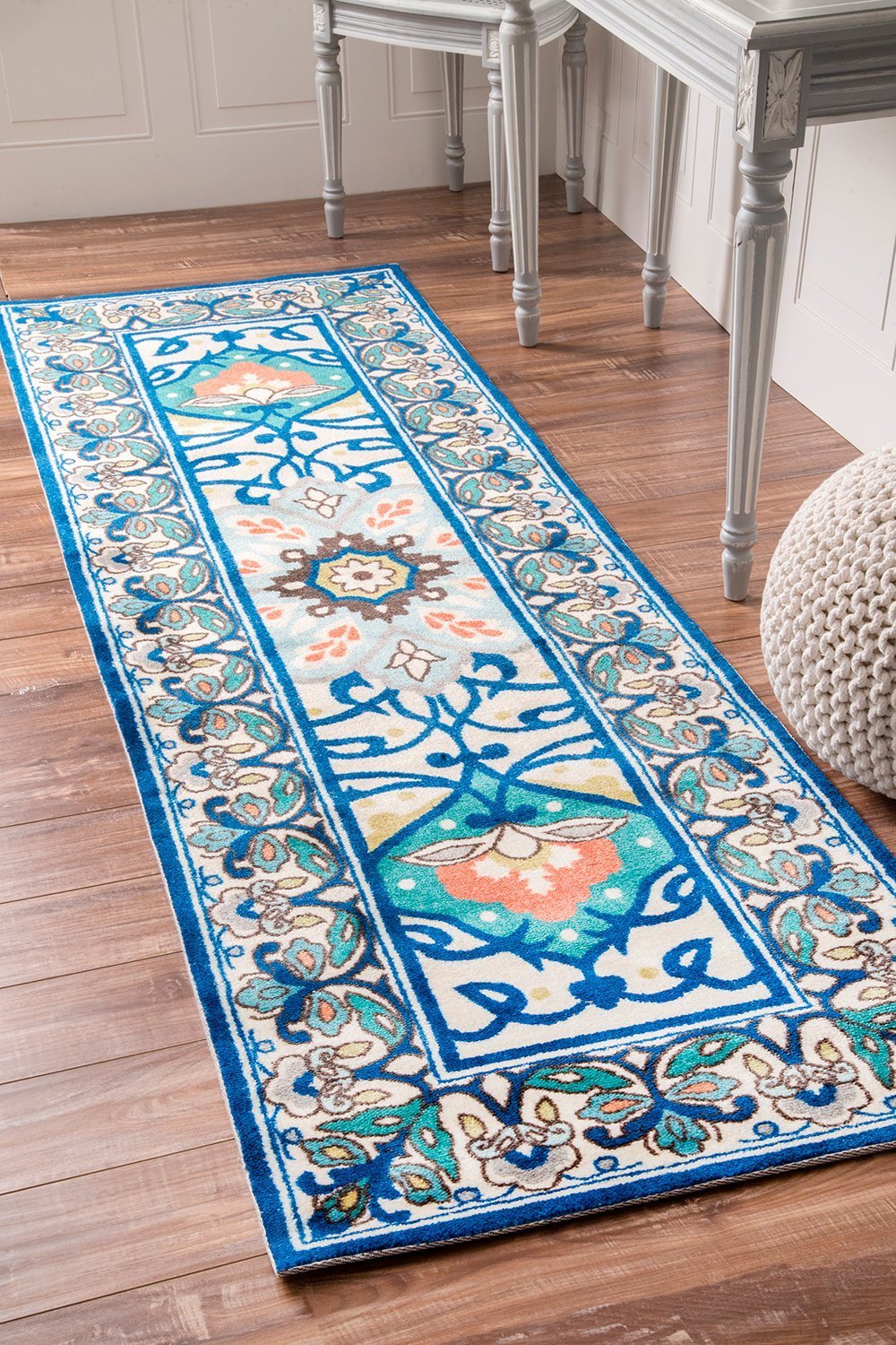 Nuloom Rugs - Floral Leda - Blue