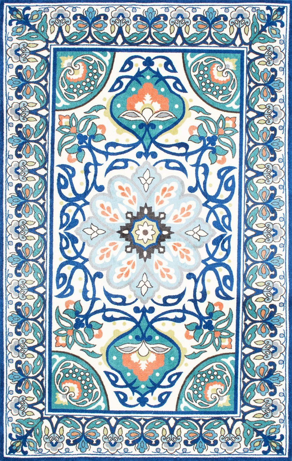 Nuloom Rugs - Floral Leda - Blue