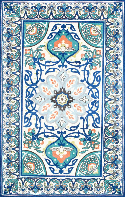 Nuloom Rugs - Floral Leda - Blue