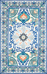 nuLOOM Rugs - Floral Leda - Blue