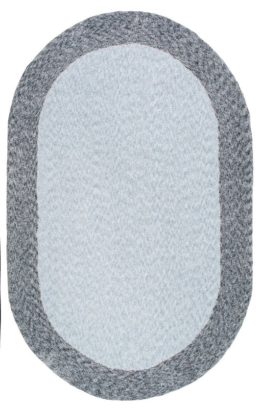 Nuloom Rugs - Hand Tufted Solid Border Lovetta Shag  - Grey