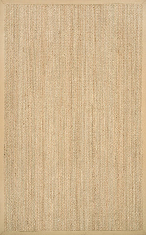 nuLOOM Rugs - Elijah Seagrass With Border - Beige