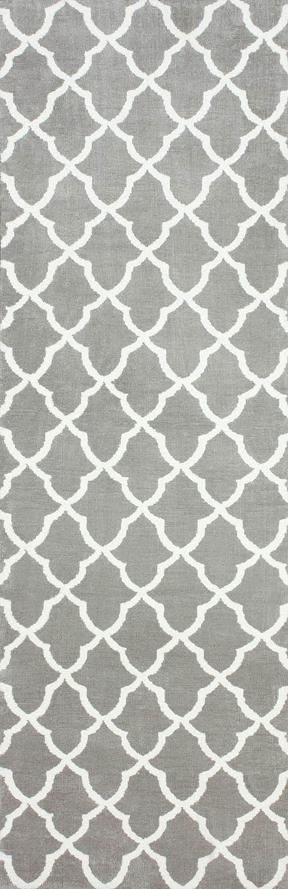 Nuloom Rugs - Memory Foam Trellis Gustav - Grey