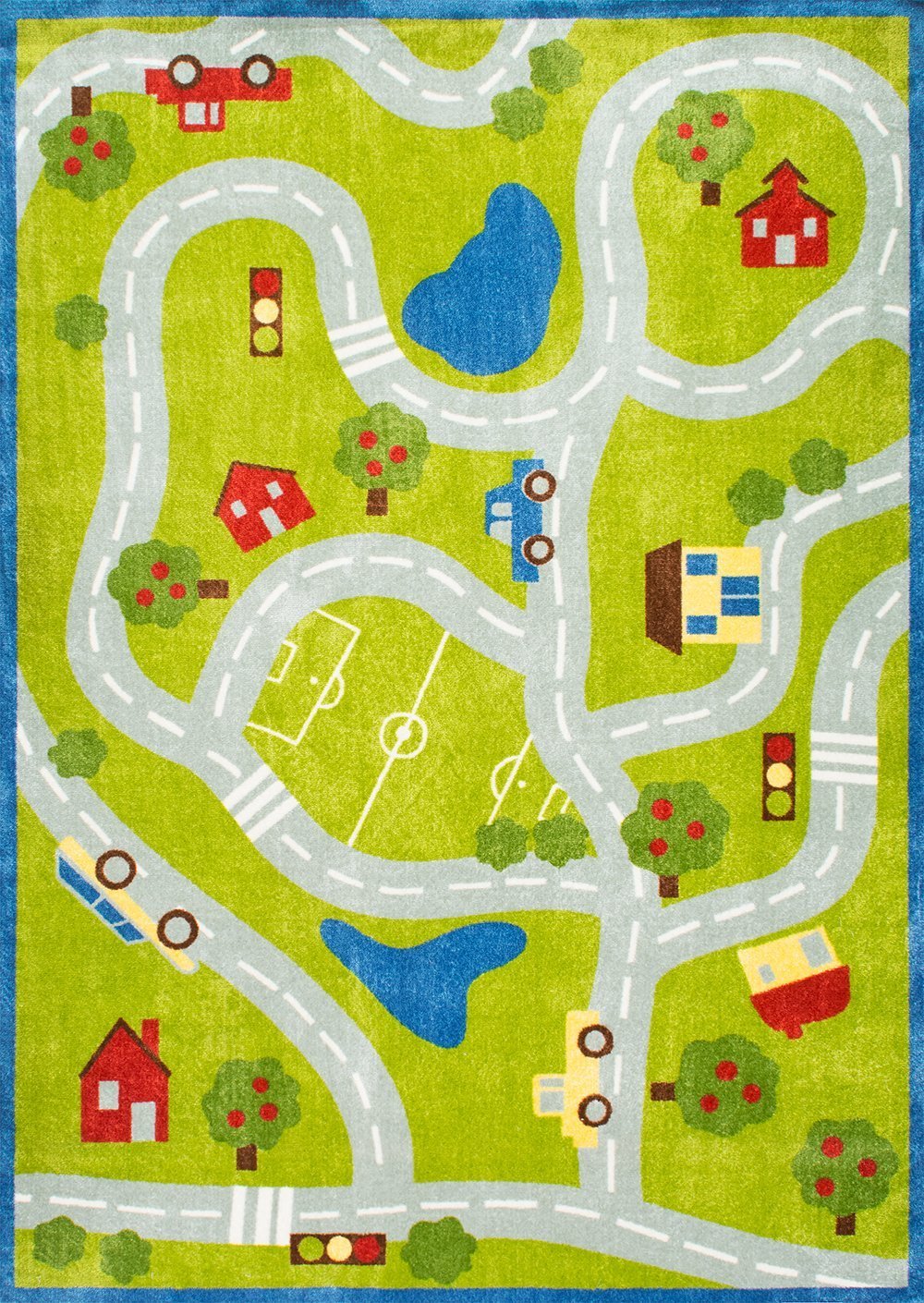 Nuloom Rugs - Alton Kids Road Trip - Green