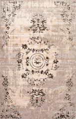 nuLOOM Rugs - Vintage Viscose Emmer Area Rug - Ivory