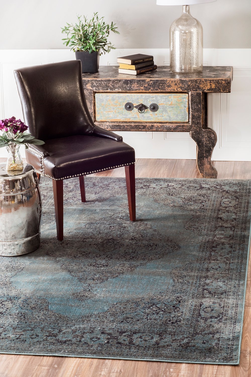 Nuloom Rugs - Medallion Mable - Marine