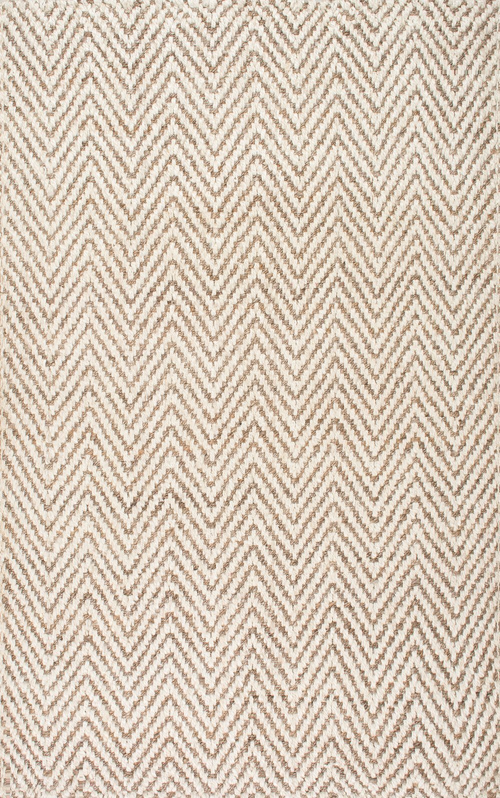 Nuloom Rugs - Vania Chevron Jute - Ivory