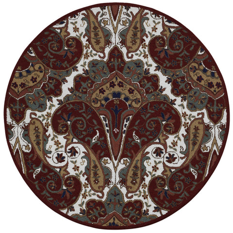 Red Paisley - Structure Rugs