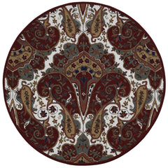 Paisley Rojo - Alfombras Estructura