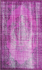 nuLOOM Rugs - Machine Made Vintage Inspired Overdyed Rug - Violet