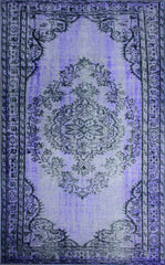 nuLOOM Rugs - Machine Made Vintage Inspired Overdyed Rug - Purple