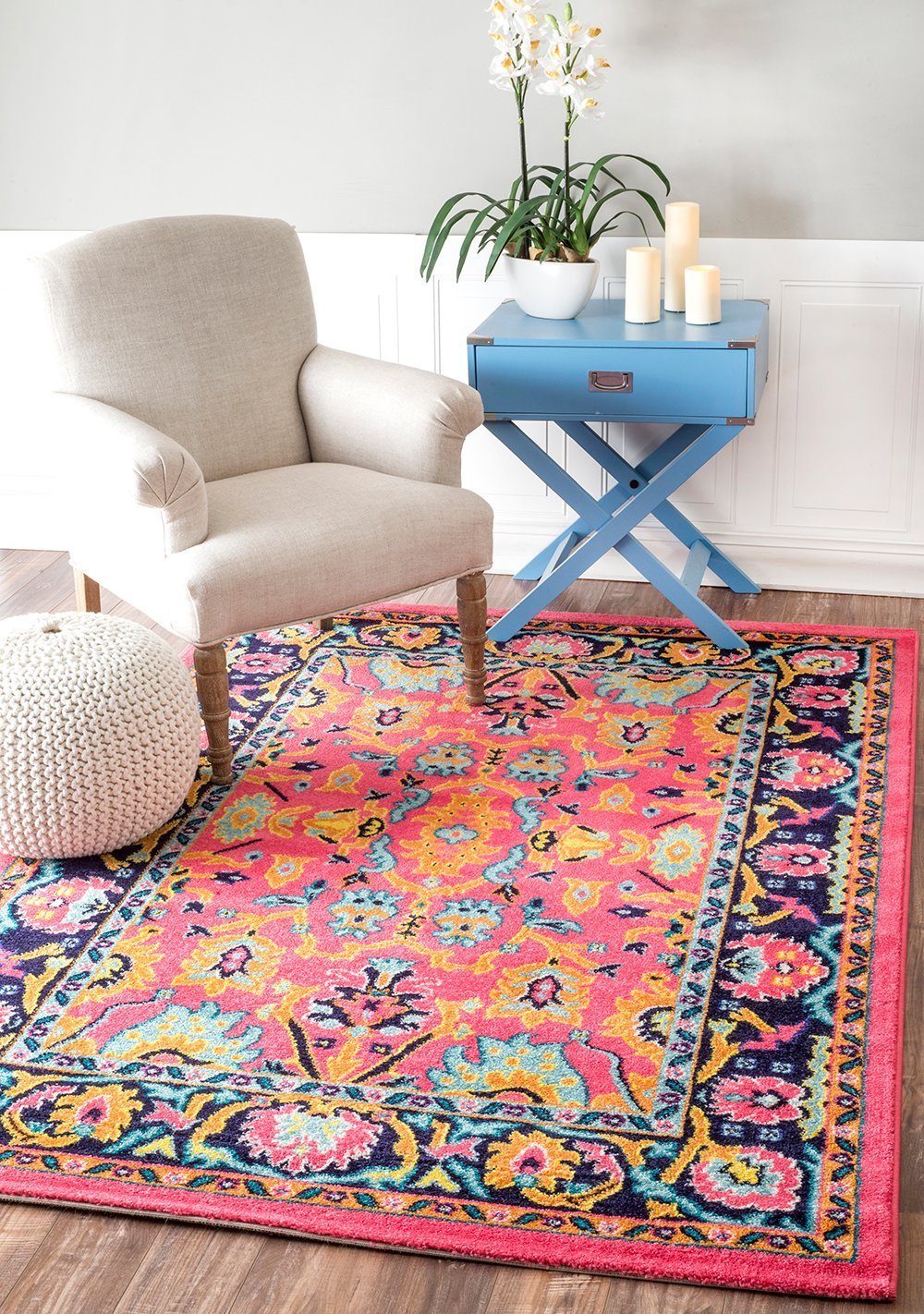 Nuloom Rugs - Floral Connor - Pink