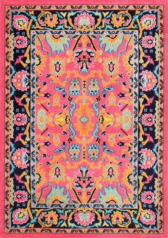 nuLOOM Rugs - Floral Connor - Pink