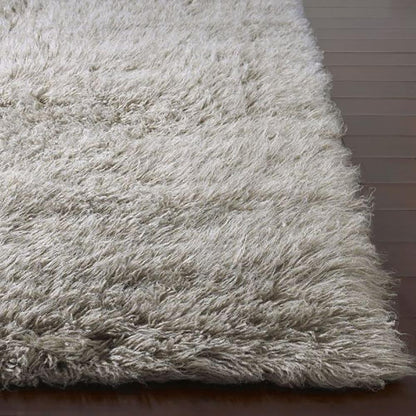 Nuloom Rugs - Hand Woven Genuine Greek Flokati - Natural Grey