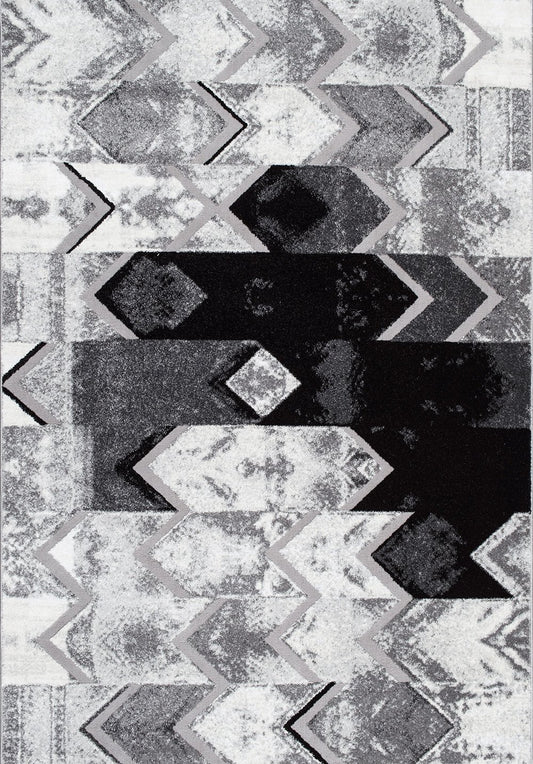 Nuloom Rugs - Hilma Abstract Chevron  - Grey