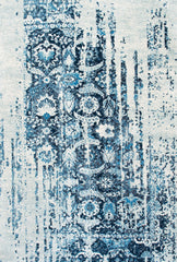 nuLOOM Rugs - Distressed Ernestina Flourish - Blue