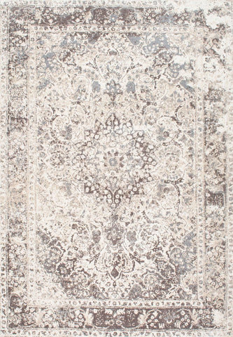 Alfombras nuLOOM - Medallón Verdell vintage - Beige