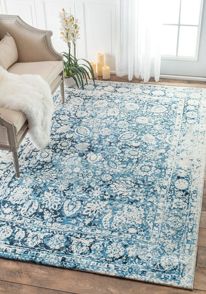 Nuloom Rugs - Vintage Floral Boisvert - Blue