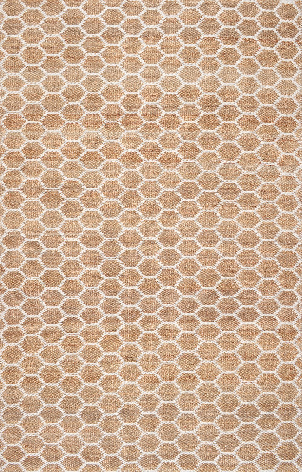 Nuloom Rugs - Hand Woven Reversible Honeycomb Alisha Jute - Natural