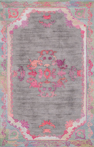 nuLOOM Rugs - Hand Tufted Floral Kiesha - Grey