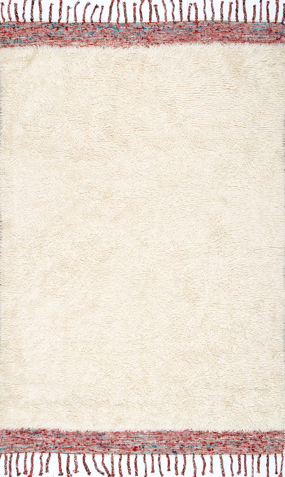 Nuloom Rugs - Hand Tufted Solid Tassel Lane Shag - Cream