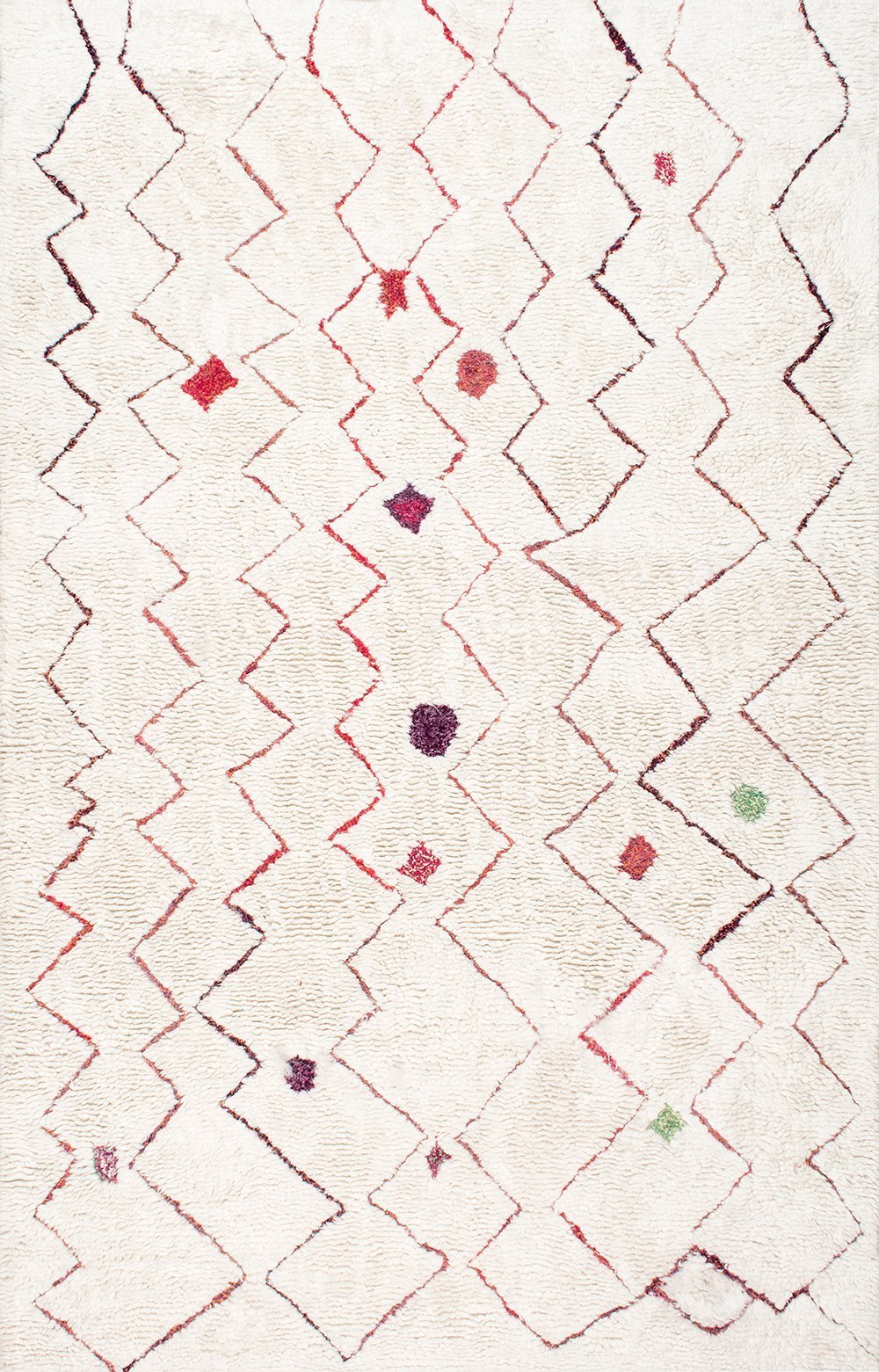 Nuloom Rugs - Hand Tufted Ninfa Moroccan Shag - Red