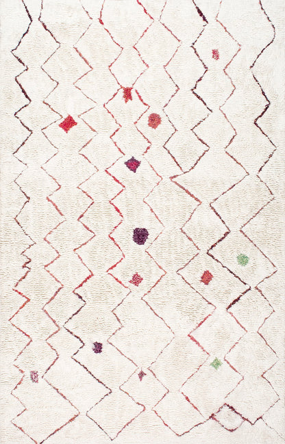 Nuloom Rugs - Hand Tufted Ninfa Moroccan Shag - Red