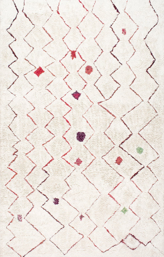 Nuloom Rugs - Hand Tufted Ninfa Moroccan Shag - Red